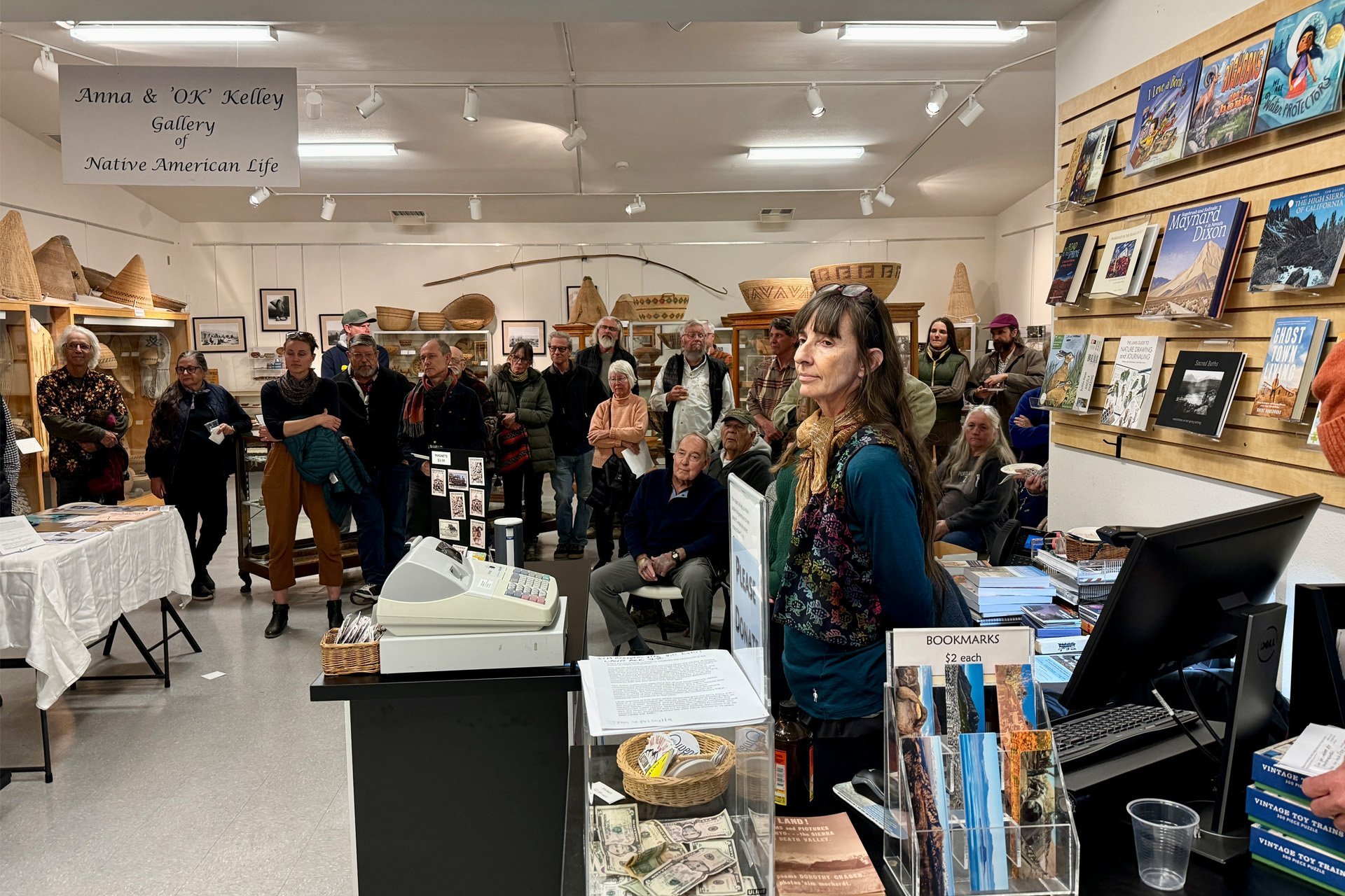 The Alabama Gates 2024 reception at the Eastern California Museum (ECM) on Friday, Nov 15, 2024, hosted by The Friends of the ECM and Sierra Forever.